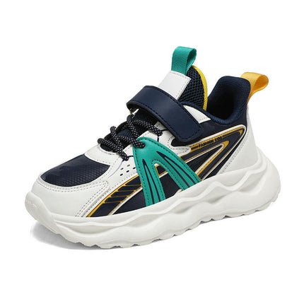Boys Lightweight Faux Leather Running Tennis Athletic Kids Sneakers
