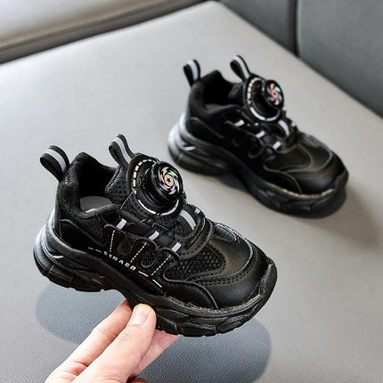 Kids Boy Fashion Walking Faux Leather Sneakers for Hiking School