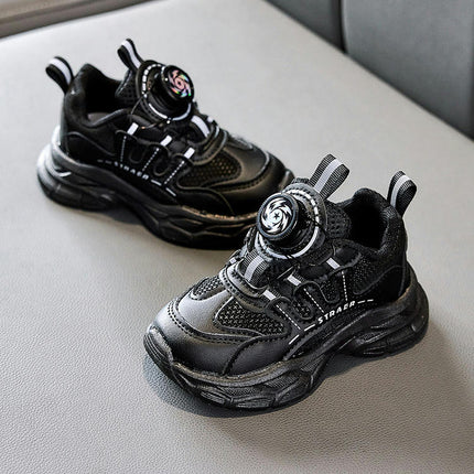 Kids Boy Fashion Walking Faux Leather Sneakers for Hiking School