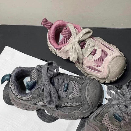 Little Boys Breathable Sneakers Anti Slip Lightweight Sneakers