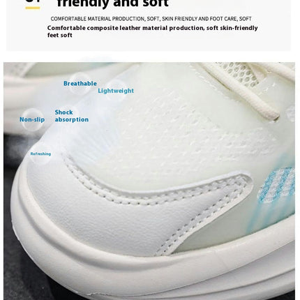 Kids Boys Breathable Walking Faux Leather Lightweight Sneakers