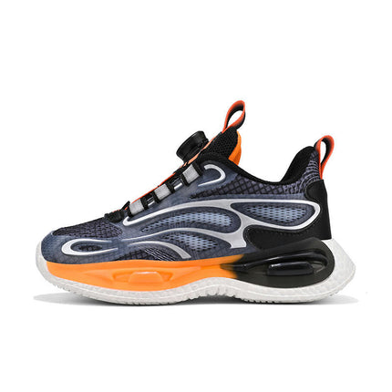 Boys Fashion Faux Leather Lightweight Cool Basketball Sneakers
