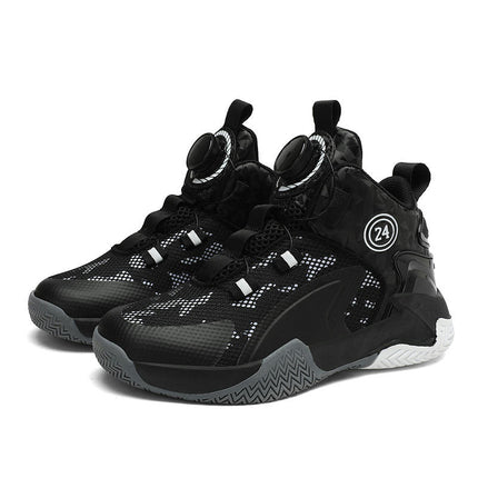 Kids Little Boy Basketball Walking Faux Leather Lightweight Sneakers