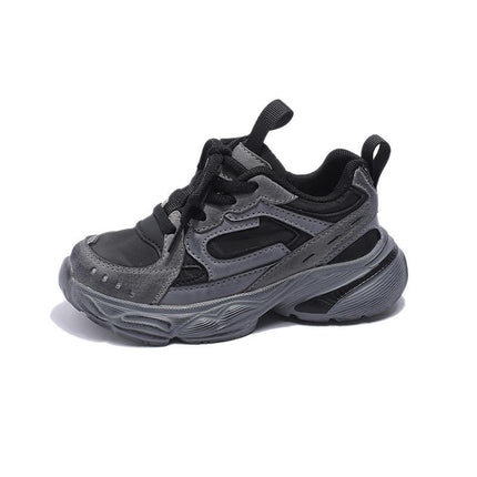 Boy Running Tennis Sneakers Breathable Faux Leather Sneakers
