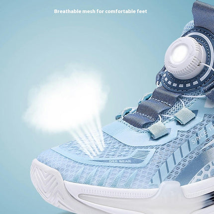 Kids Lightweight Basketball Sneakers Boys Casual Running Sneaker