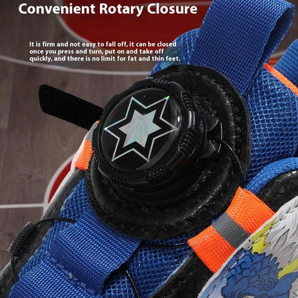 Boys Faux Leather Sneakers Durable Lightweight Non Slip Sneakers