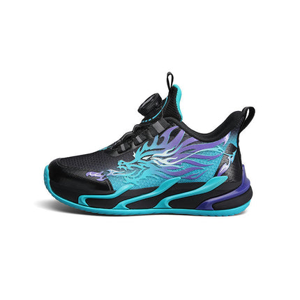 Fashion Boys Faux Leather Sneakers Casual Basketball Sneakers
