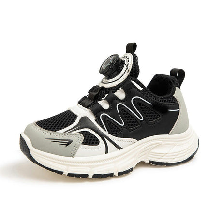 Kids Outdoor Sneakers for Boys Running Faux Leather Sneakers