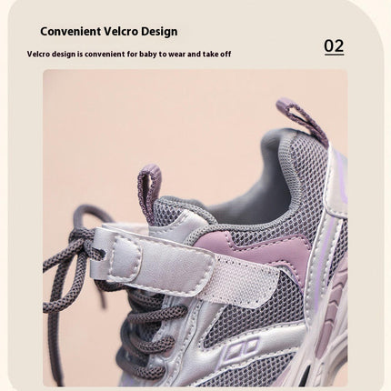 Kids Faux Leather Sneakers Little Boys Running Outdoor Sneaker