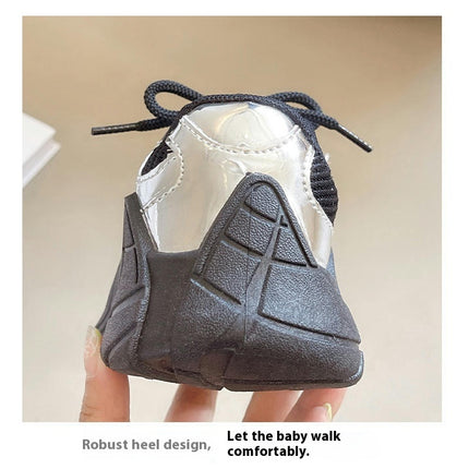 Boys Platform Sneakers Fashion Faux Leather Running Sport Shoes