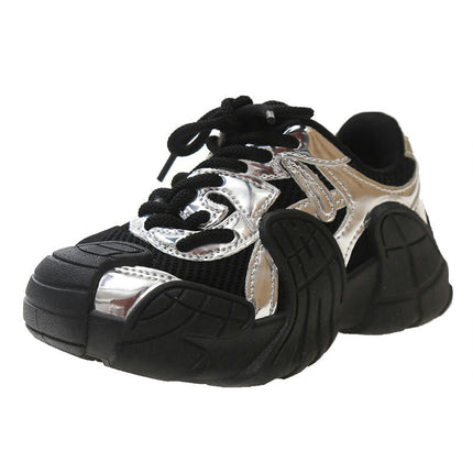 Boys Platform Sneakers Fashion Faux Leather Running Sport Shoes