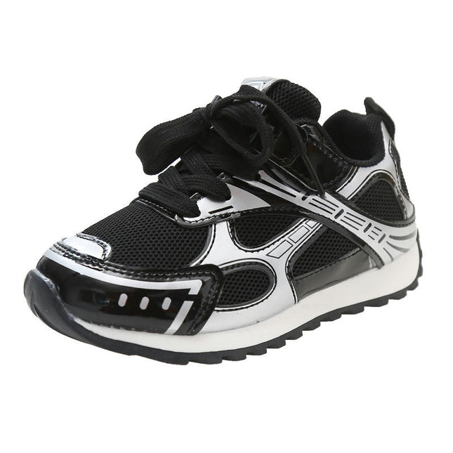 Boys Tennis Sneakers for Kids Faux Leather Athletic Running Sneakers