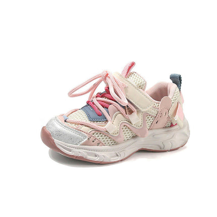 Boys Mesh Sneakers for Kids Non Slip Fashion Faux Leather Sneakers