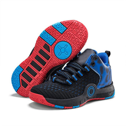 Kids Basketball Sneakers Fashion Faux Leather Sneakers for Boys