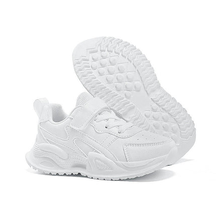 Athletic Running Shoes for Boys Lightweight Faux Leather Sneakers
