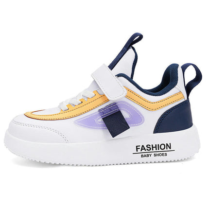 Boys Tennis Sneakers Casual Kids Athletic Faux Leather Sneakers