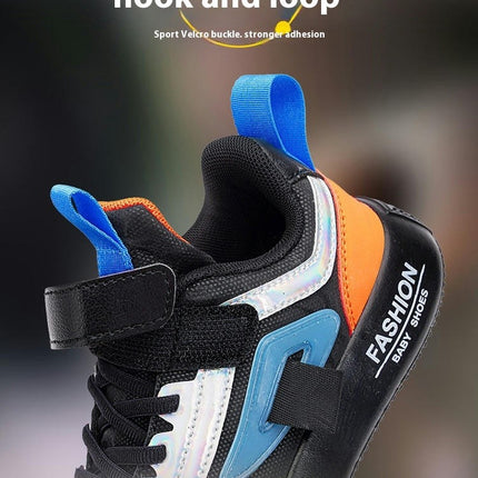 Boys Tennis Sneakers Casual Kids Athletic Faux Leather Sneakers