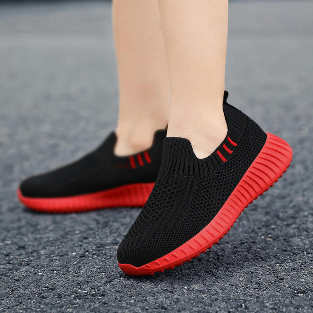 Kids Slip On Sneakers Boys Casual Breathable Walking Sneakers