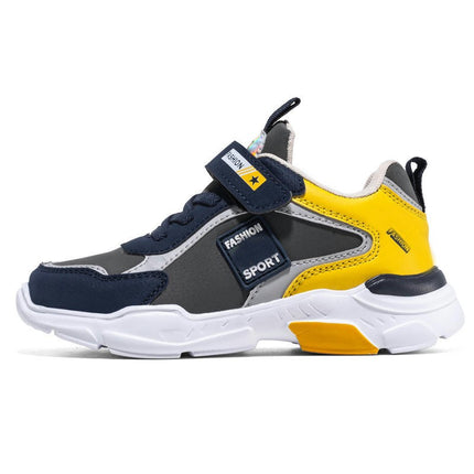Boys Kids Faux Leather Tennis Running Athletic School Sneakers