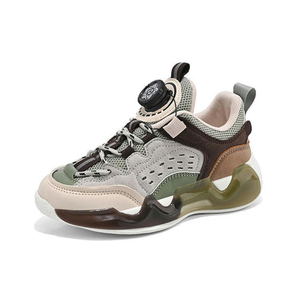 Boys Lightweight Sneakers Athletic Casual Faux Leather Sneakers
