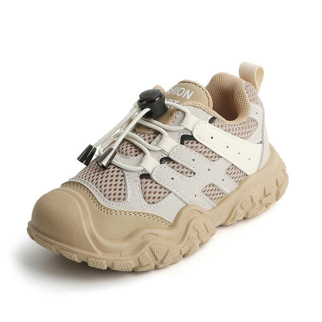 Little Boys Faux Leather Sneakers Athletic Casual Running Sneakers
