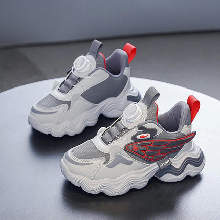 Kids Running Anti Slip Fashion Faux Leather Sneakers for Boys