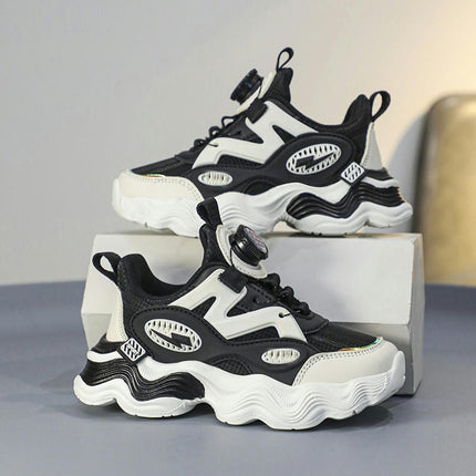Kids Sneakers Boys Faux Leather Casual Athletic Running Sneakers