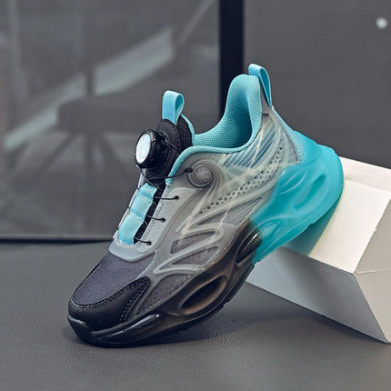 Kids Sneakers Boys Cushion Athletic Running Faux Leather Sneakers