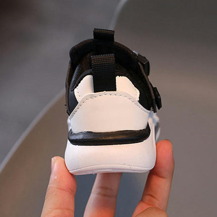 Child Boys Antiskid Tennis Sneakers Outdoor Faux Leather Sneakers
