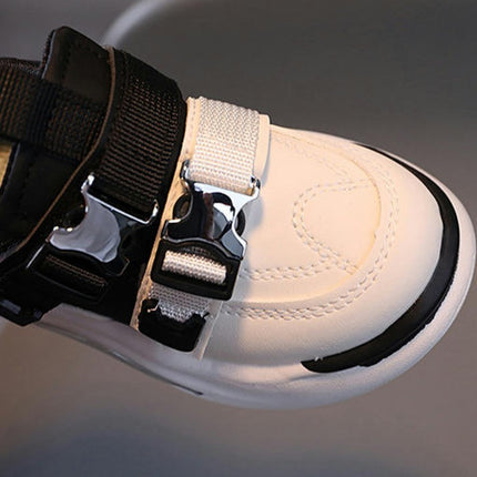 Child Boys Antiskid Tennis Sneakers Outdoor Faux Leather Sneakers