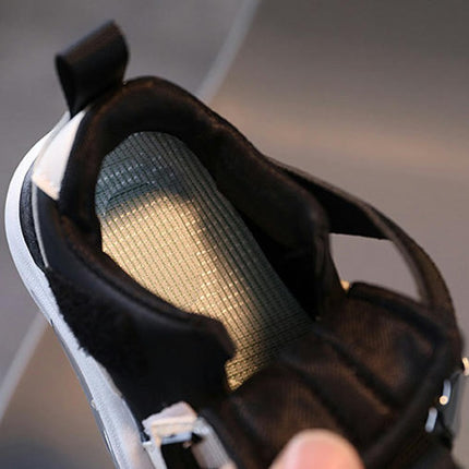Child Boys Antiskid Tennis Sneakers Outdoor Faux Leather Sneakers
