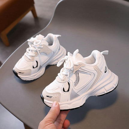 Toddler Sports Shoes Little Kid Boys Running Faux Leather Sneakers