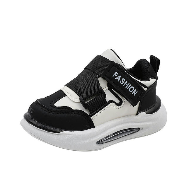 Kids Boys Running Primary School Students Faux Leather Sneakers