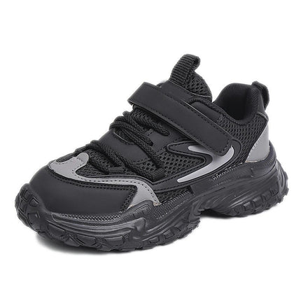 Boys Running Shoes Anti Slip Lightweight Faux Leather Sneakers