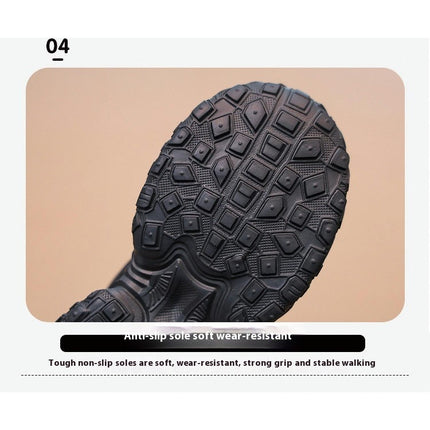 Boys Running Shoes Anti Slip Lightweight Faux Leather Sneakers