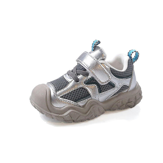 Children Running Sneaker Boys Faux Leather Outdoor Schoonl Sneaker