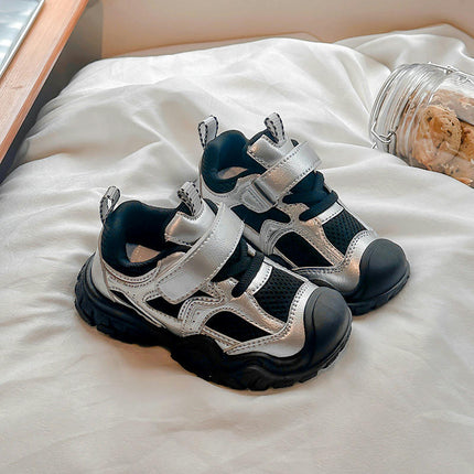 Children Running Sneaker Boys Faux Leather Outdoor Schoonl Sneaker