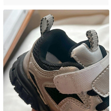 Children Running Sneaker Boys Faux Leather Outdoor Schoonl Sneaker