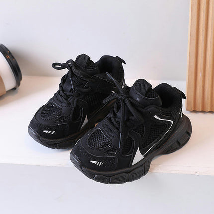 Kids Boys Sneakers Lightweight Athletic Faux Leather Sneakers