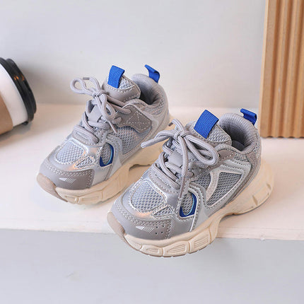 Kids Boys Sneakers Lightweight Athletic Faux Leather Sneakers