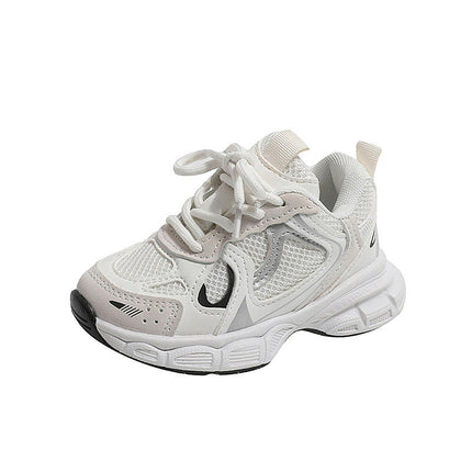 Kids Boys Sneakers Lightweight Athletic Faux Leather Sneakers