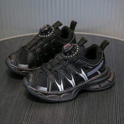 Kids Sneakers Boys Running Faux Leather Sports Casual Sneakers
