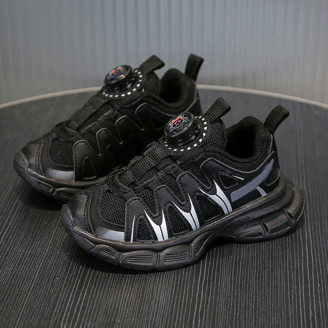 Kids Sneakers Boys Running Faux Leather Sports Casual Sneakers