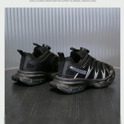 Kids Sneakers Boys Running Faux Leather Sports Casual Sneakers