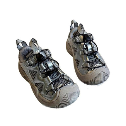 Kids Boys Platform Sneakers Fashion Faux Leather Running Sneakers