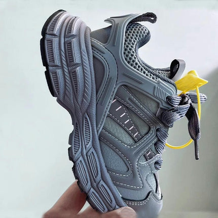 Boys Faux Leather Antiskid Sneakers Outdoor Casual Kids Shoes