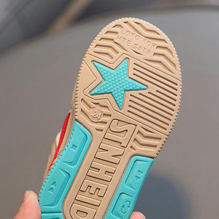 Boys Sneakers Faux Leather Casual Comfortable Thick Sneakers