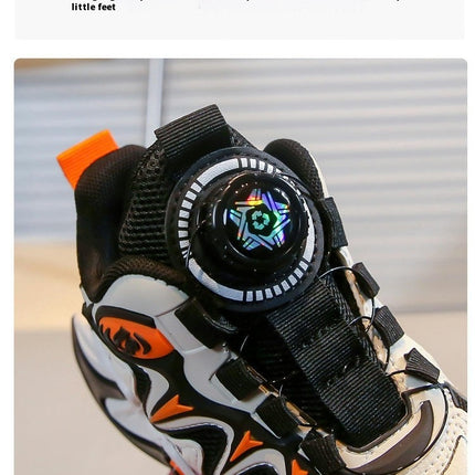 Boys Running Shoes Casual Versatile Thick Sole Student Sneakers