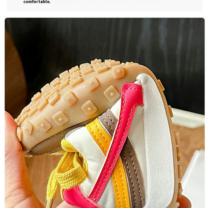 Girls Platform Sneakers Lace Up Casual Fashion Walking Sport Shoes