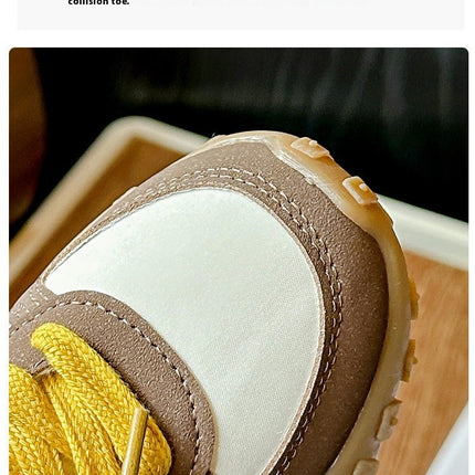 Girls Platform Sneakers Lace Up Casual Fashion Walking Sport Shoes